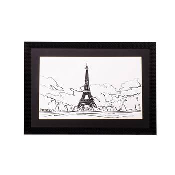 Lovely Eiffel Tower Matt Textured UV Art Painting 1