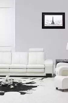 Lovely Eiffel Tower Matt Textured UV Art Painting