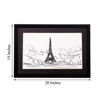 Lovely Eiffel Tower Matt Textured UV Art Painting 3