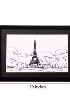 Lovely Eiffel Tower Matt Textured UV Art Painting