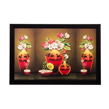 Colorful Vase and Flowers Matt Textured UV Art Painting 1