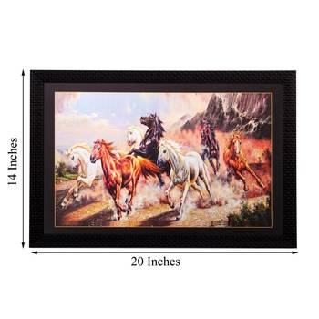 Racing Horses Matt Textured UV Art Painting 3