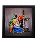Radha Krishna Matt Textured UV Art Painting