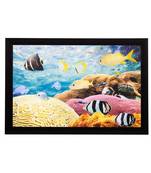 Underwater Sealife View Matt Textured UV Art Painting