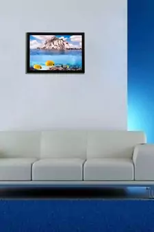 Soothing Water View Matt Textured UV Art Painting