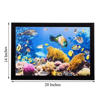 Underwater Sealife View Matt Textured UV Art Painting 3