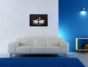 Lovely Ducks Matt Textured UV Art Painting 2