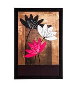 Abstract Flowers Captured Matt Textured UV Art Painting