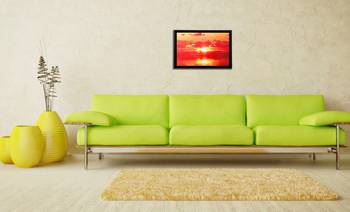 Sunset View Matt Textured UV Art Painting 2