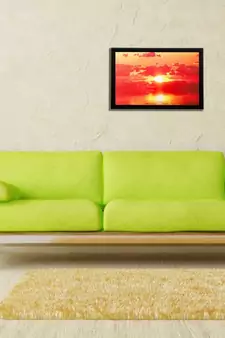 Sunset View Matt Textured UV Art Painting