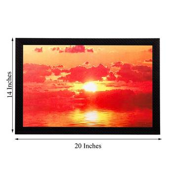 Sunset View Matt Textured UV Art Painting 3
