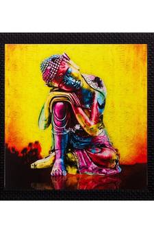 Knee Buddha Matt Textured UV Art Painting