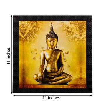 Meditating Buddha Matt Textured UV Art Painting 2