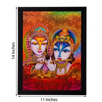 Radha Krishna Matt Textured UV Art Painting 2