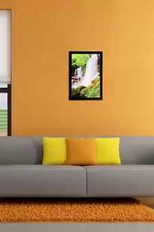 Scenic Waterfall Matt Textured UV Art Painting