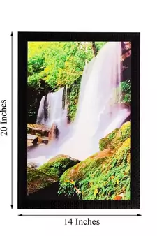 Scenic Waterfall Matt Textured UV Art Painting
