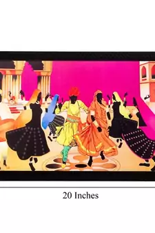 Dancing Group View Matt Textured UV Art Painting