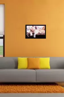 Sitting Lion Matt Textured UV Art Painting