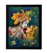 Radha Krishna Matt Textured UV Art Painting