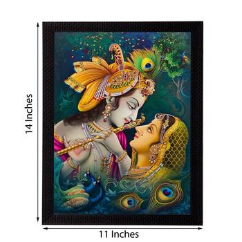 Radha Krishna Matt Textured UV Art Painting 2