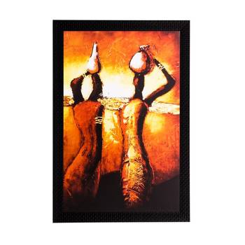 Tribal Woman Matt Textured UV Art Painting 1
