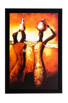 Tribal Woman Matt Textured UV Art Painting