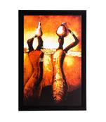 Tribal Woman Matt Textured UV Art Painting