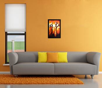 Tribal Woman Matt Textured UV Art Painting 2