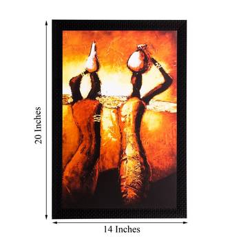 Tribal Woman Matt Textured UV Art Painting 3