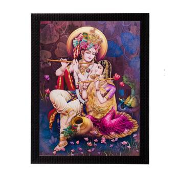 Radha Krishna Matt Textured UV Art Painting 1