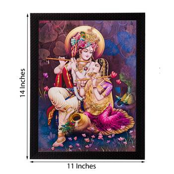 Radha Krishna Matt Textured UV Art Painting 2