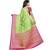 Light green woven tussar silk saree with blouse