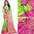 Light green woven tussar silk saree with blouse