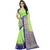 Light green woven tussar silk saree with blouse