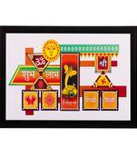 Shree Riddhi Siddhi Matt Textured UV Art Painting