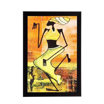 Abstract Lady Matt Textured UV Art Painting 1