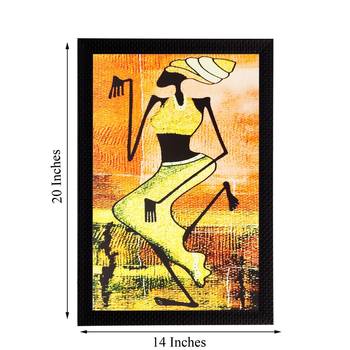 Abstract Lady Matt Textured UV Art Painting 3