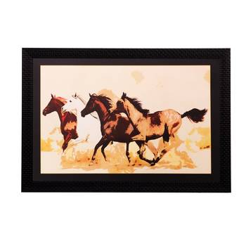 Running Horses Matt Textured UV Art Painting 1