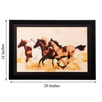 Running Horses Matt Textured UV Art Painting 3