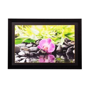 Flower Close View Matt Textured UV Art Painting 1