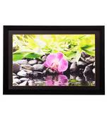 Flower Close View Matt Textured UV Art Painting