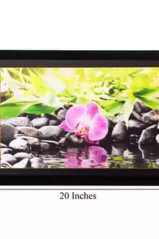 Flower Close View Matt Textured UV Art Painting