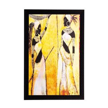 Tribal Girls Matt Textured UV Art Painting 1