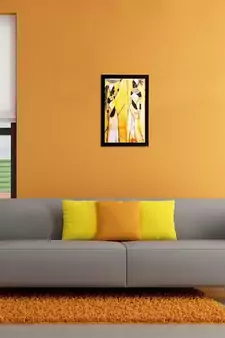 Tribal Girls Matt Textured UV Art Painting