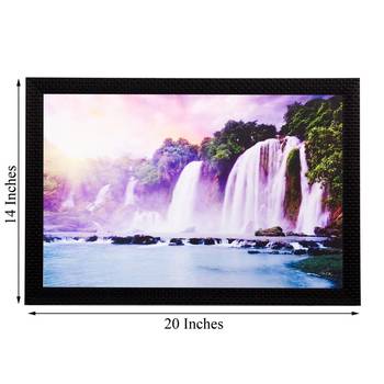 Wonderful Waterfall View Matt Textured UV Art Painting 3