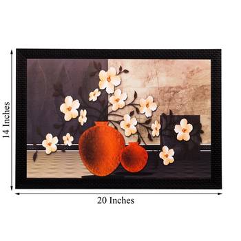 Botanical Off White Flower Matt Textured UV Art Painting 3