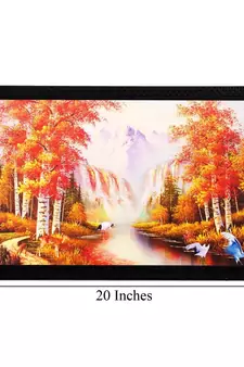 Fall Season View Matt Textured UV Art Painting