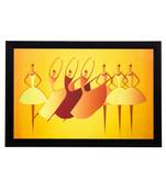 Abstract Dancing Tribal Girls Matt Textured UV Art Painting