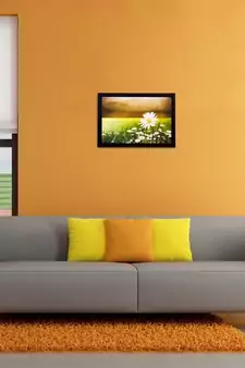 Garden View Matt Textured UV Art Painting