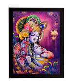 Radha Krishna Matt Textured UV Art Painting